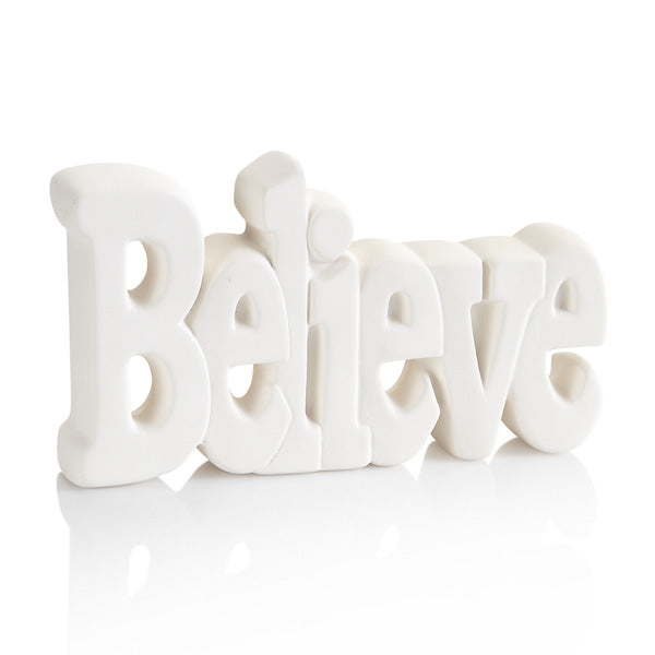 Believe Word Plaque